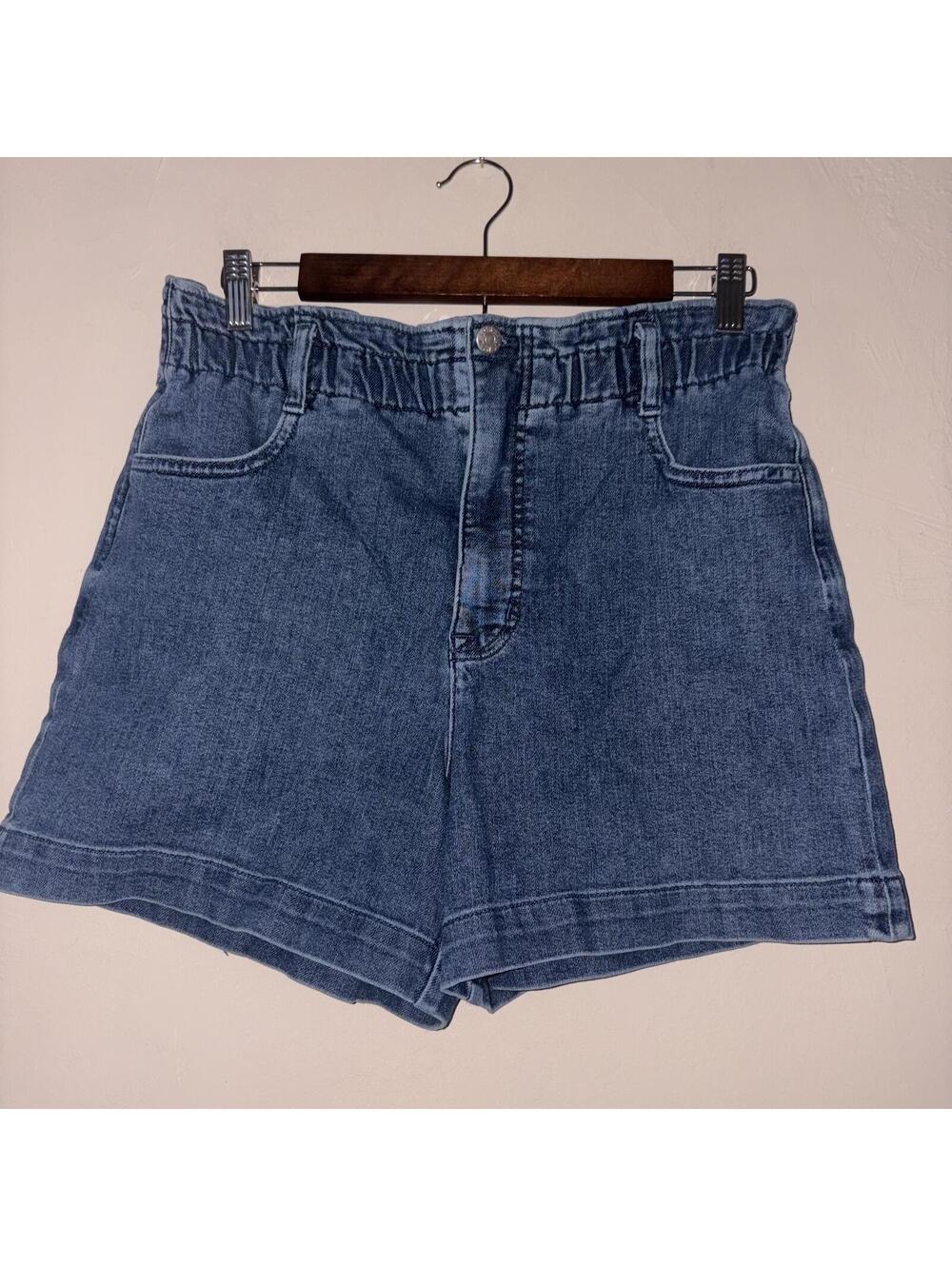 J.Crew High-Rise Paperbag Waist Denim Shorts - Size 28 - Picture 2 of 5